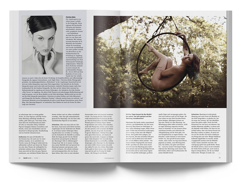 Pole Art Magazine Nr. 5 - Pole- und Aerial-Fotografie: Christina Bulka im Interview