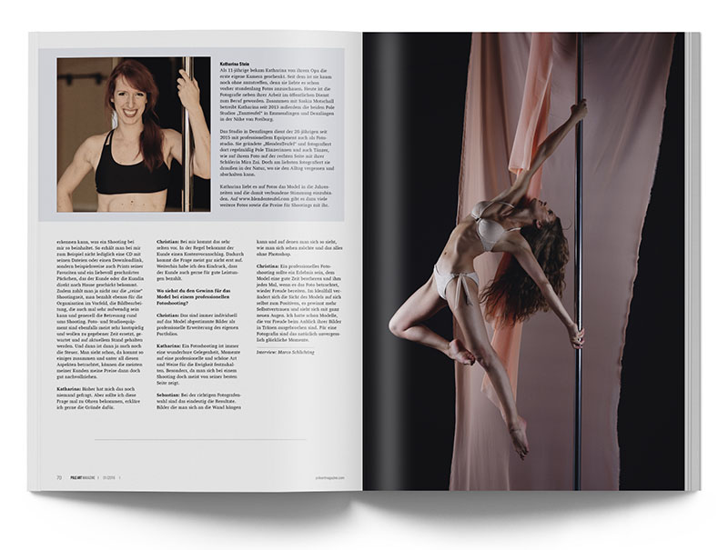 Pole Art Magazine Nr. 5 - Pole- und Aerial-Fotografie: Katharina Stein im Interview