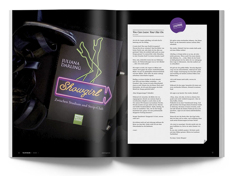 Pole Art Magazine Nr. 1 - Patricis Solis - Die Showgirl Autorin im Interview