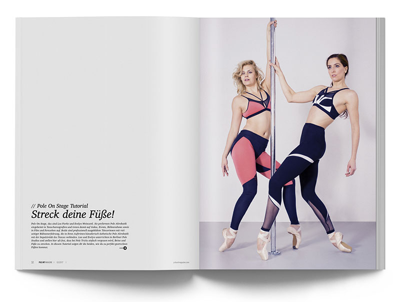 Pole Art Magazine Nr. 10 - Pole Dance Tutorial: Streck deine Füße!