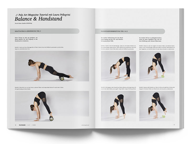 Pole Art Magazine Nr. 13 - Balance und Handstand Tutorial mit Laura