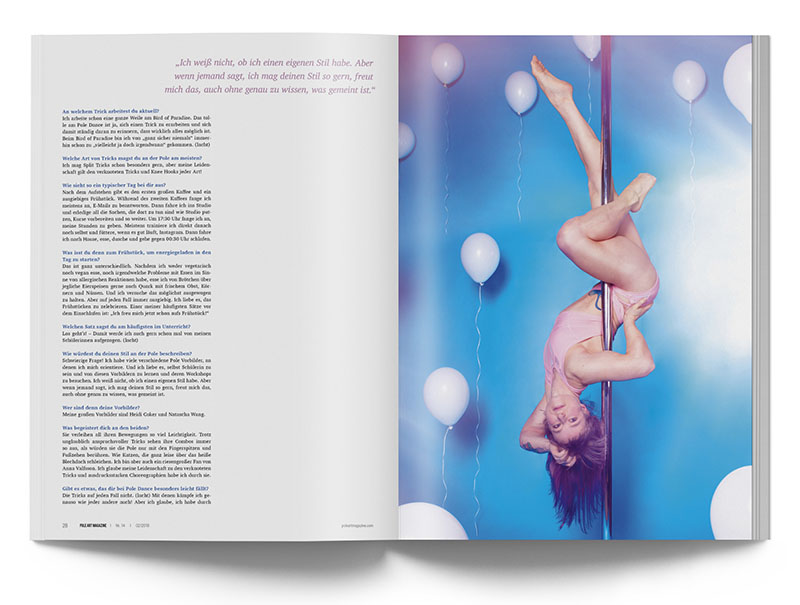 Pole Art Magazine Nr. 14 - Julia Pengler im Interview