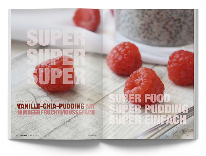 Pole Art Magazine Nr. 15 - Madame Sparkle: Vanille-Chia-Pudding mit Himbeerfruchtmoussefach