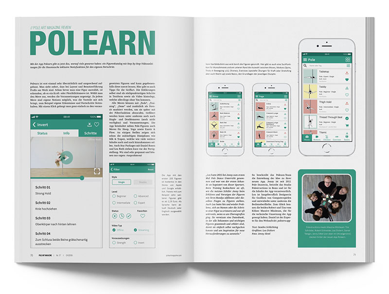 Pole Art Magazine Nr. 17 - Review: Polearn App