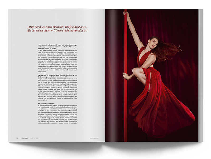 Pole Art Magazine Nr. 19 - Marlo Fisken im Interview