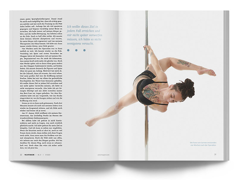 Pole Art Magazine Nr. 21 - Mein Weg: Carmen Müllegger