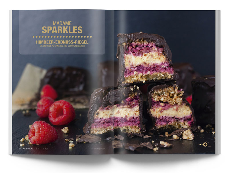 Pole Art Magazine Nr. 21 - Madame Sparkle: Himbeer-Erdnuss-Riegel