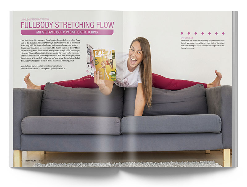 Pole Art Magazine Nr. 23 - Fullbody Stretching Flow mit Stefanie Iser von Sisers Stretching