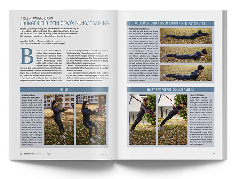 Pole Art Magazine Nr. 24 - Übungen für dein Gewöhnungstraining