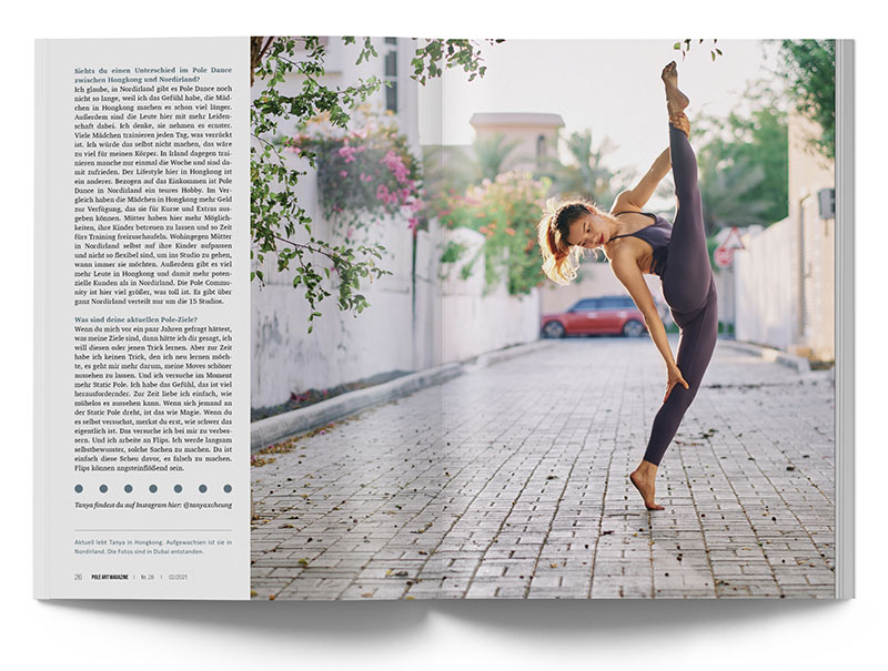 Pole Art Magazine Nr. 26 - Tanya Cheung im Interview