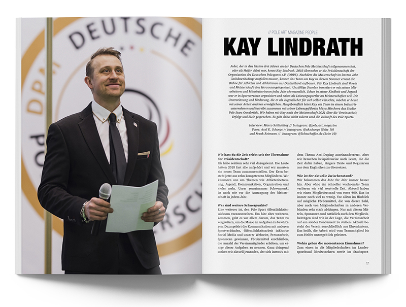 Pole Art Magazine Nr. 27 - Kay Lindrath im Interview