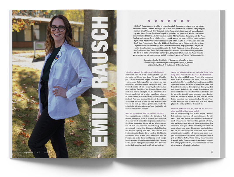 Pole Art Magazine Nr. 27 - Emily Rausch im Interview