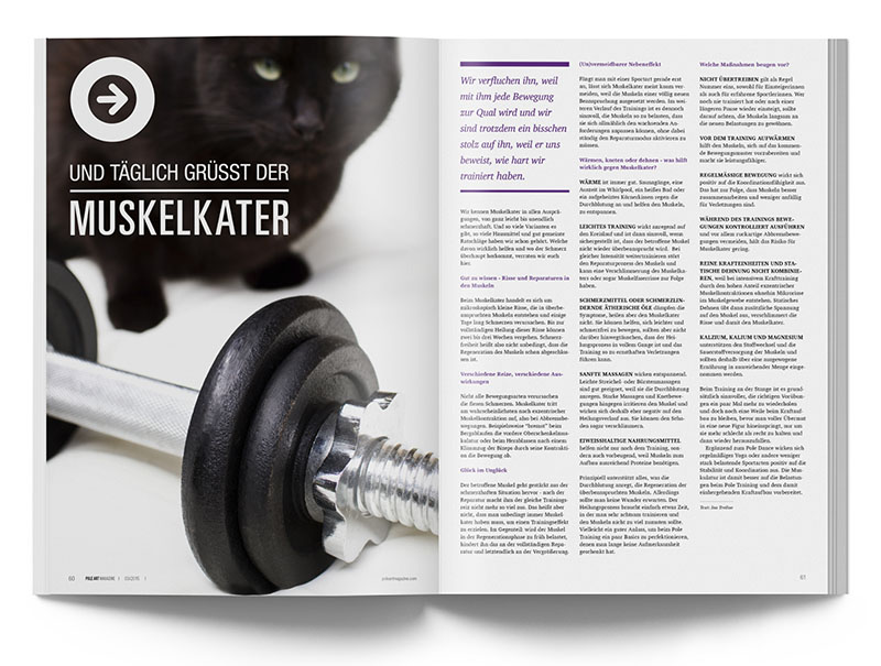Pole Art Magazine Nr. 3 - Und täglich grüßt der Muskelkater