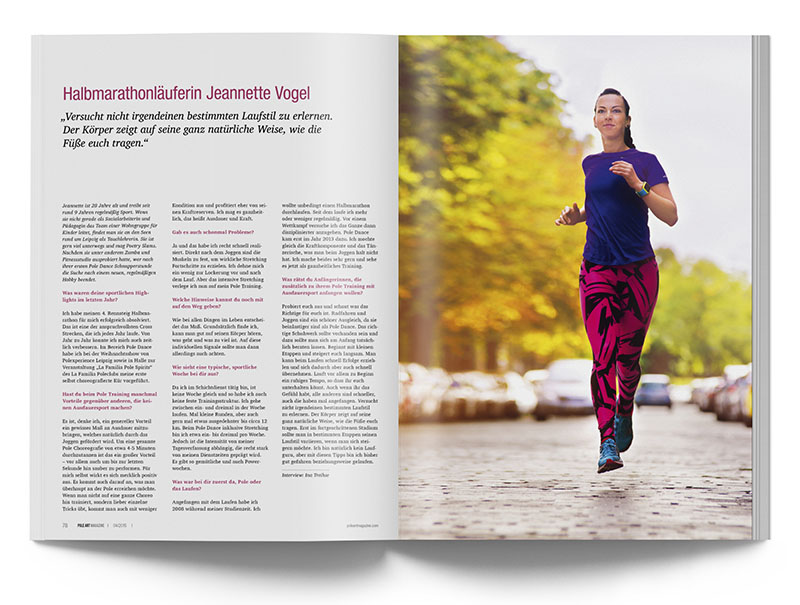Pole Art Magazine Nr. 4 - Jeannette Vogel im Interview
