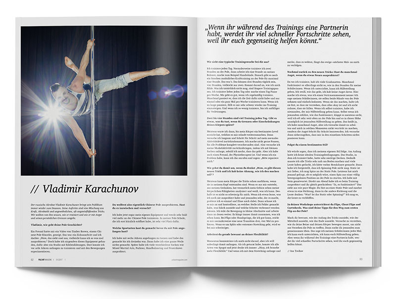 Pole Art Magazine Nr. 9 - Vladimir Karachunov im Interview