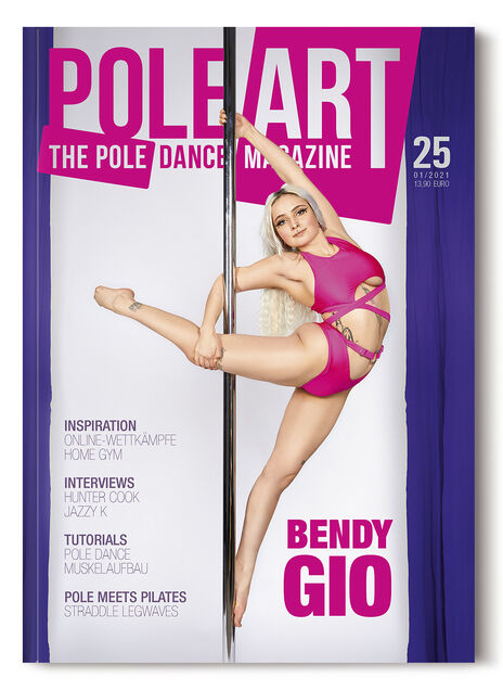 Pole Art Magazine Nr. 25 vom 24. März 2021, Cover mit Bendy Gio
