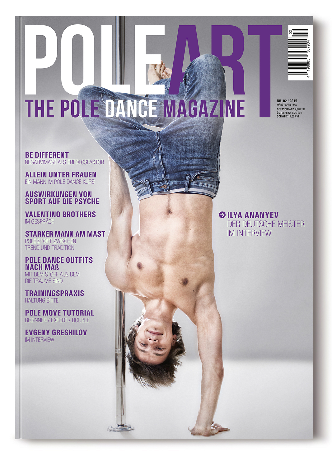 Cover der Ausgabe Nr. 2 des Pole Art Magazine mit Ilya Ananyev