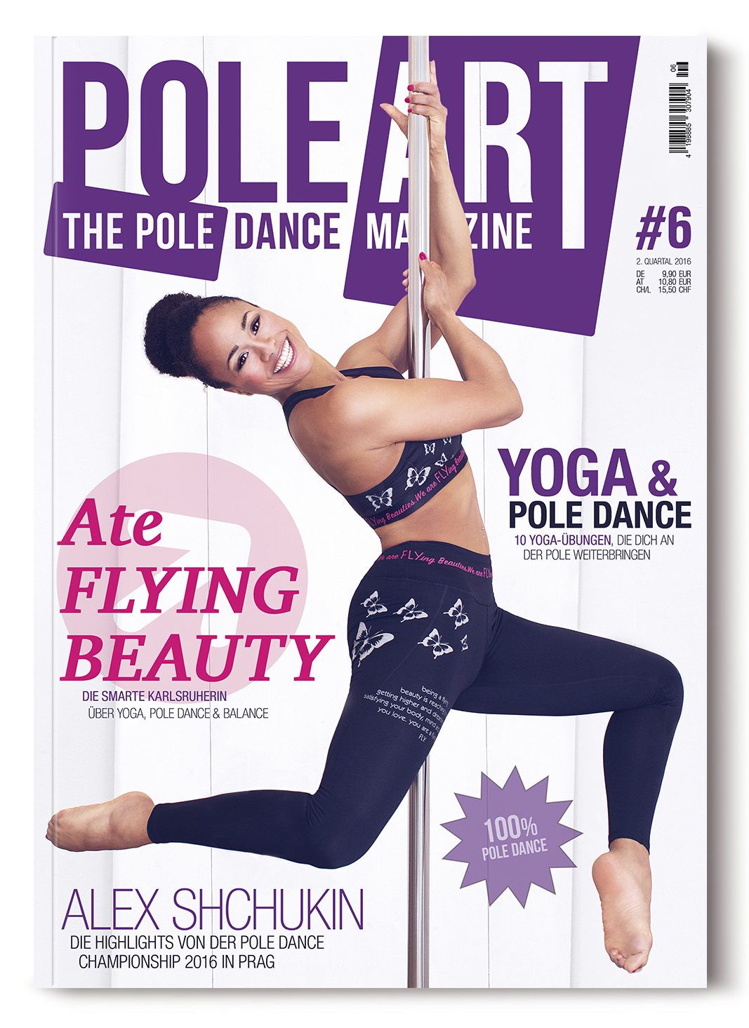 Cover der Ausgabe Nr. 6 des Pole Art Magazine mit Ate Flying Beauty