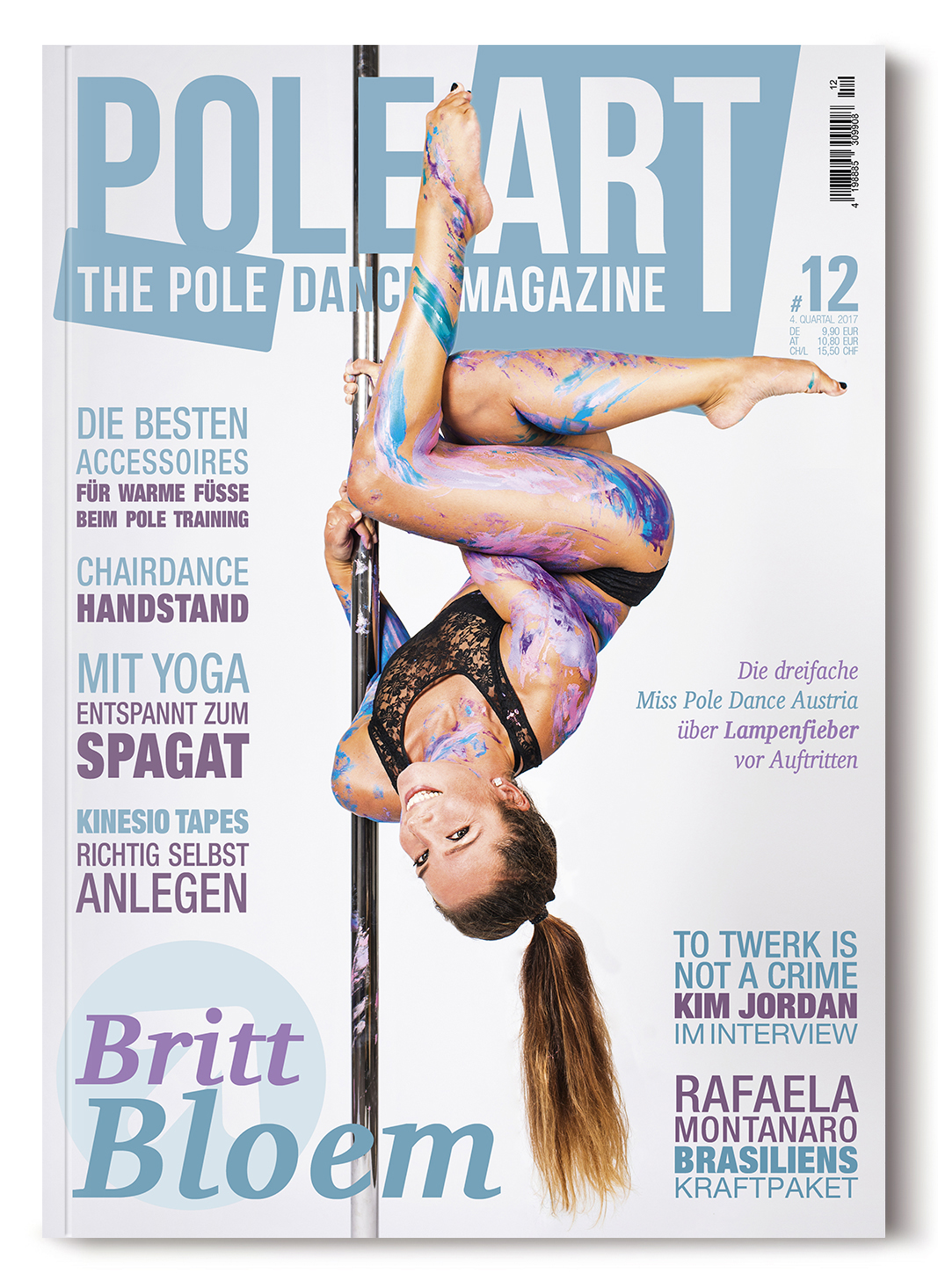 Cover der Ausgabe Nr. 12 des Pole Art Magazine mit Britt Bloem