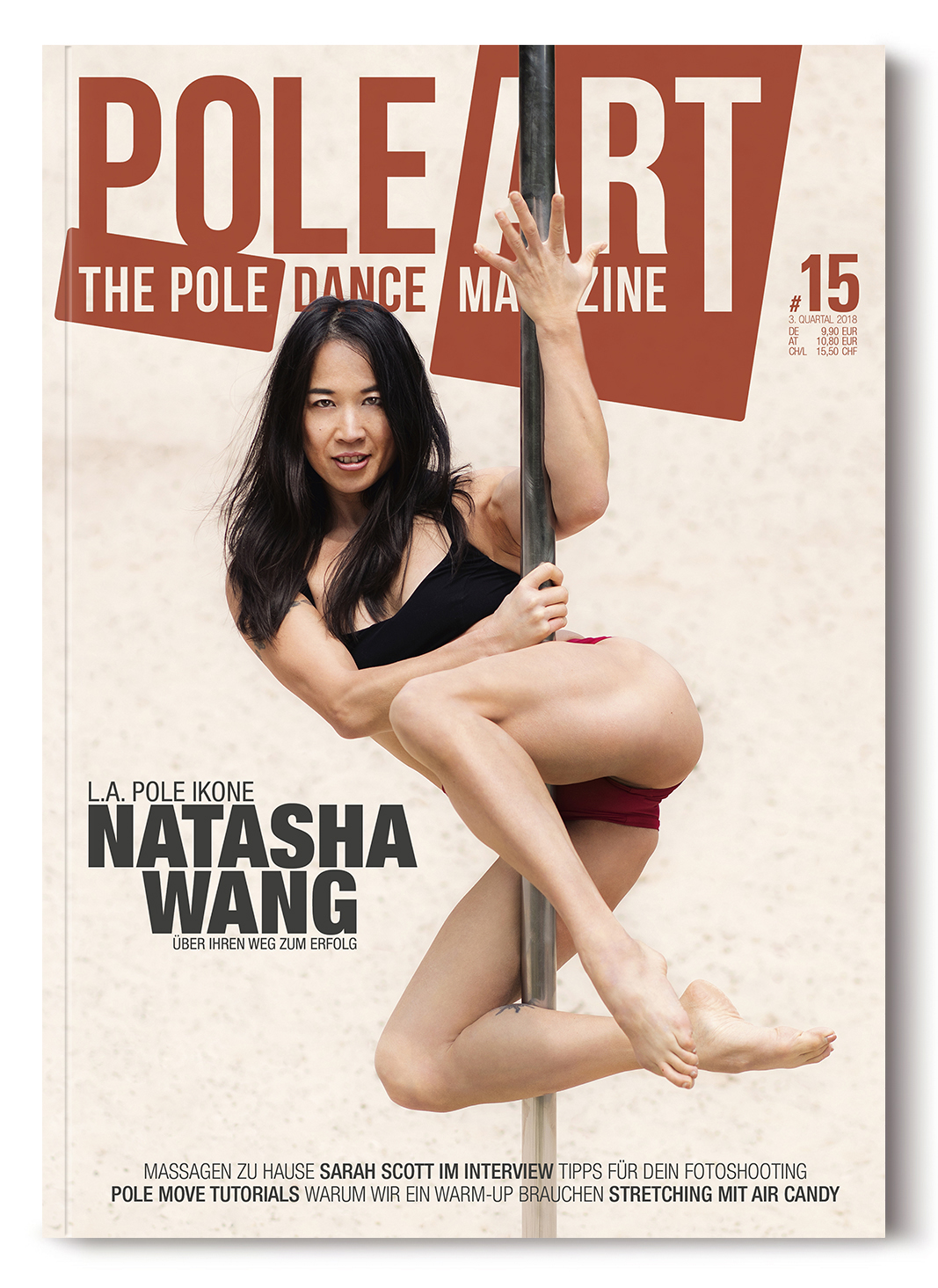 Cover der Ausgabe Nr. 15 des Pole Art Magazine mit Natasha Wang