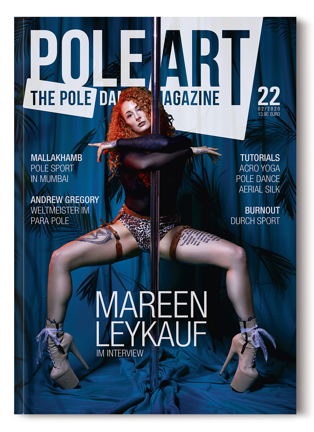 Cover der Ausgabe Nr. 22 des Pole Art Magazine mit Mareen Leykauf